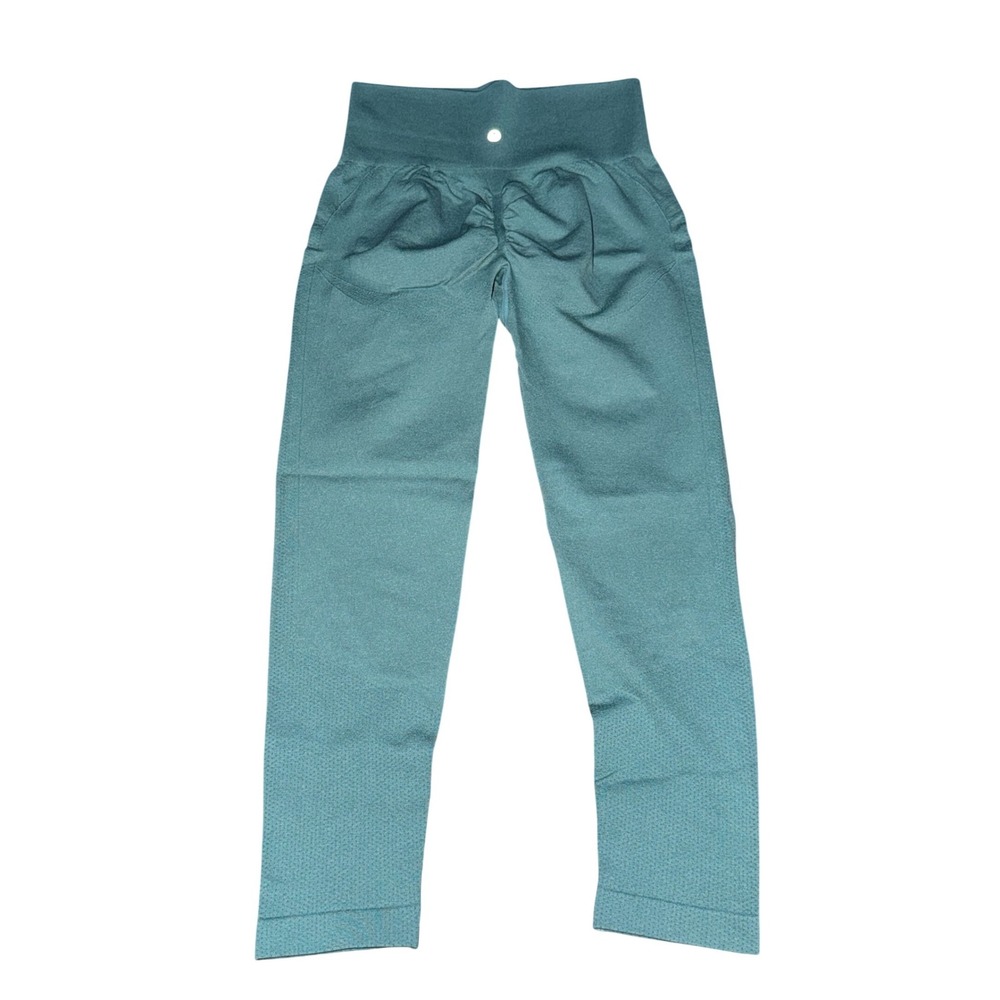 Halara Leggings Women L Green High Waisted Scrunch Butt Lifting Tummy Control - Picture 4 of 7